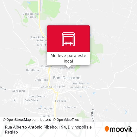 Rua Alberto Antônio Ribeiro, 194 mapa
