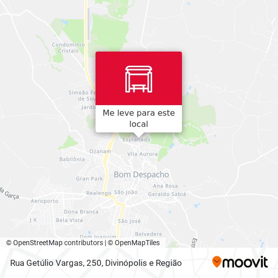 Rua Getúlio Vargas, 250 mapa