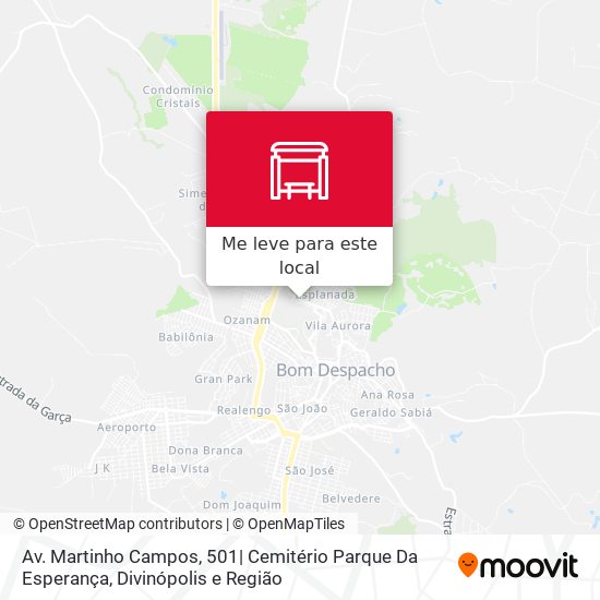 Av. Martinho Campos, 501| Cemitério Parque Da Esperança mapa