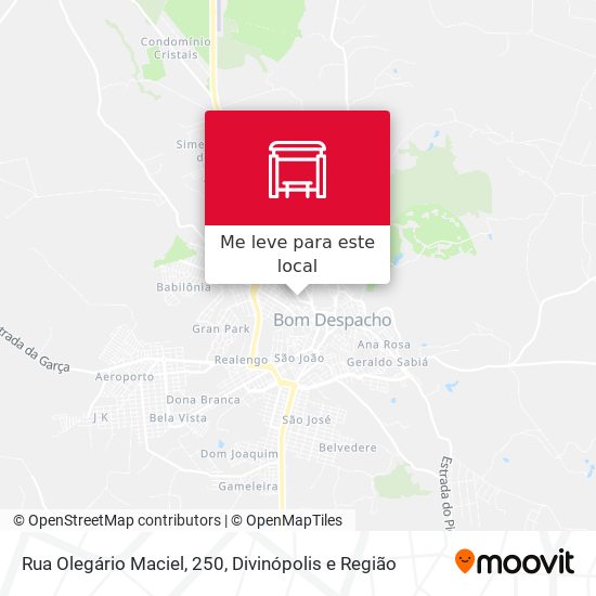 Rua Olegário Maciel, 250 mapa
