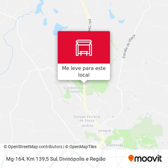 Mg-164, Km 139,5 Sul mapa