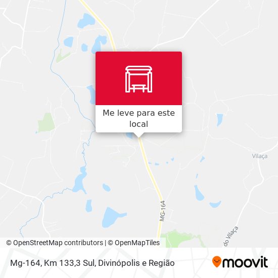 Mg-164, Km 133,3 Sul mapa