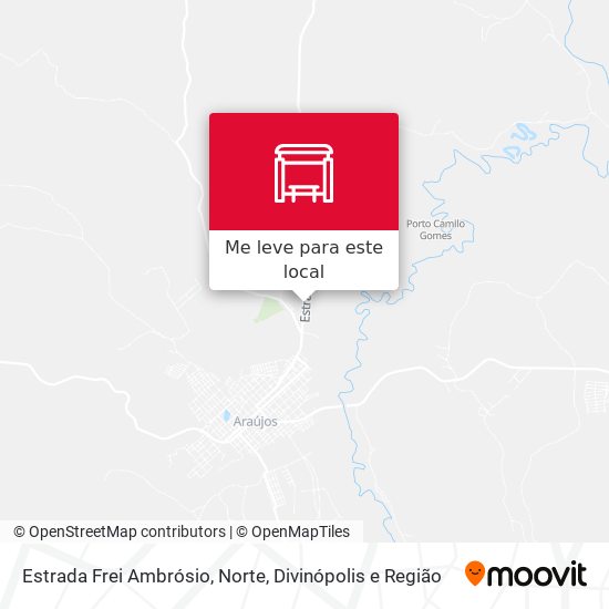 Estrada Frei Ambrósio, Norte mapa