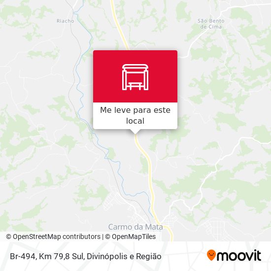 Br-494, Km 79,8 Sul mapa