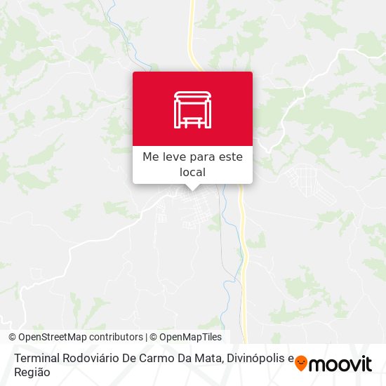 Terminal Rodoviário De Carmo Da Mata mapa