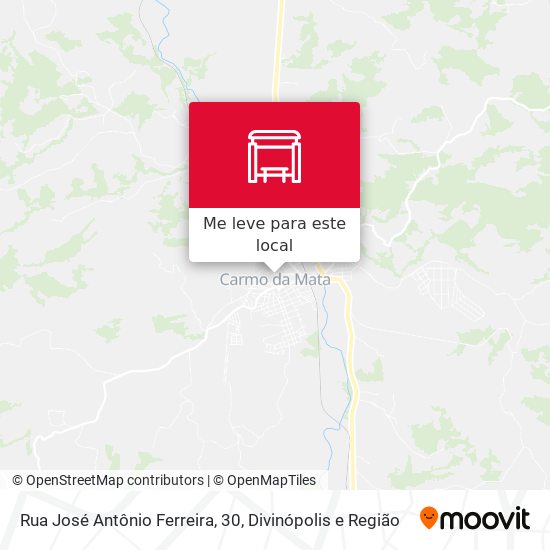 Rua José Antônio Ferreira, 30 mapa