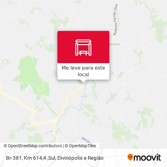 Br-381, Km 614,4 ,Sul mapa