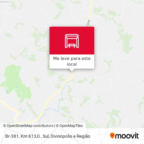Br-381, Km 613,0 , Sul mapa