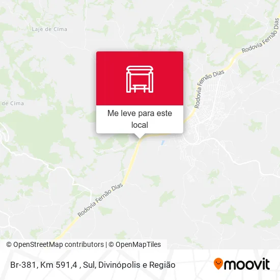 Br-381, Km 591,4 , Sul mapa