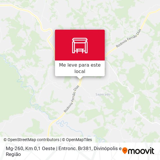 Mg-260, Km 0,1 Oeste | Entronc. Br381 mapa