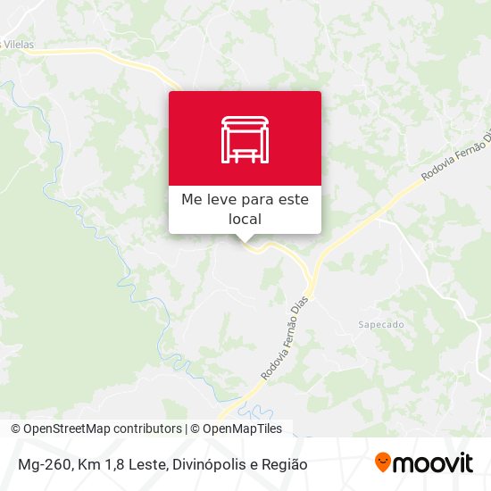 Mg-260, Km 1,8 Leste mapa