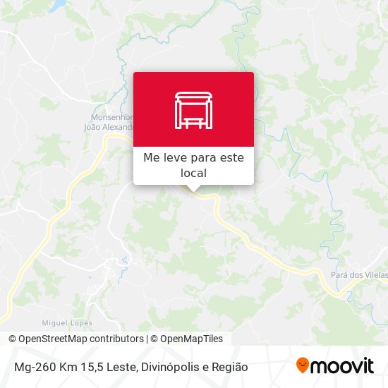 Mg-260 Km 15,5 Leste mapa