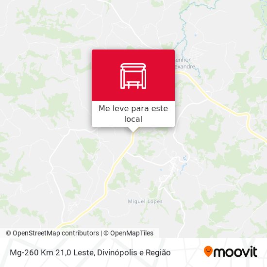 Mg-260 Km 21,0 Leste mapa