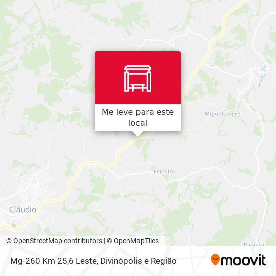 Mg-260 Km 25,6 Leste mapa
