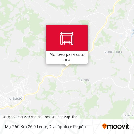 Mg-260 Km 26,0 Leste mapa