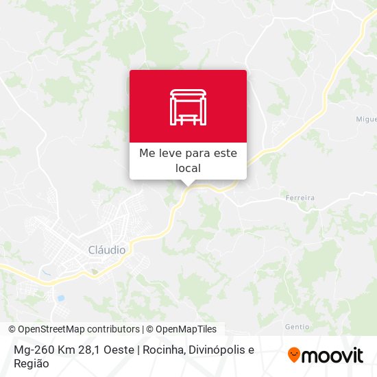 Mg-260 Km 28,1 Oeste | Rocinha mapa