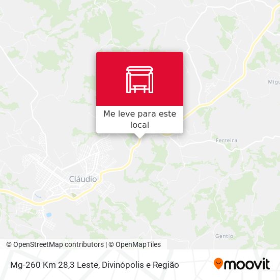 Mg-260 Km 28,3 Leste mapa