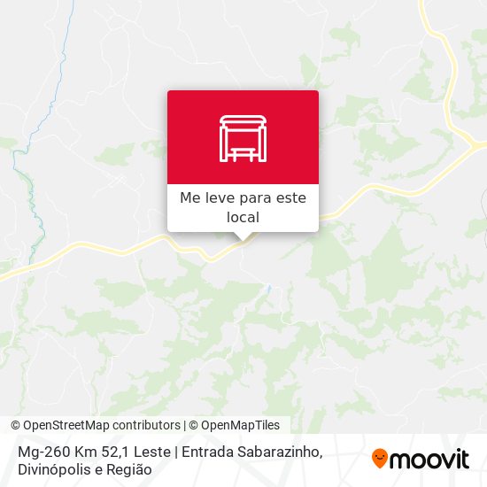 Mg-260 Km 52,1 Leste | Entrada Sabarazinho mapa