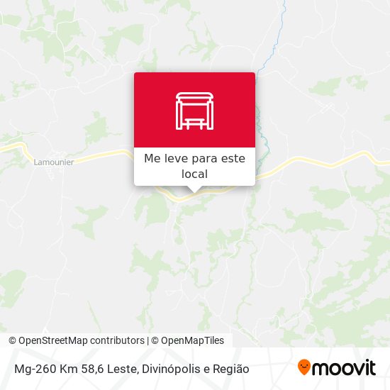 Mg-260 Km 58,6 Leste mapa