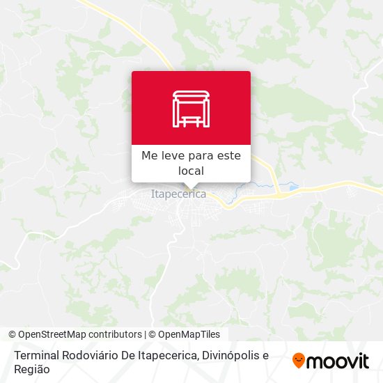 Terminal Rodoviário De Itapecerica mapa
