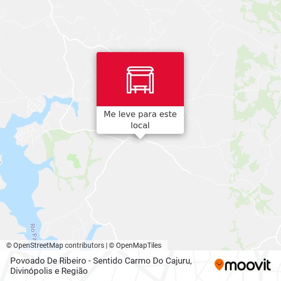 Povoado De Ribeiro - Sentido Carmo Do Cajuru mapa