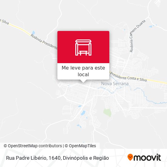 Rua Padre Libério, 1640 mapa