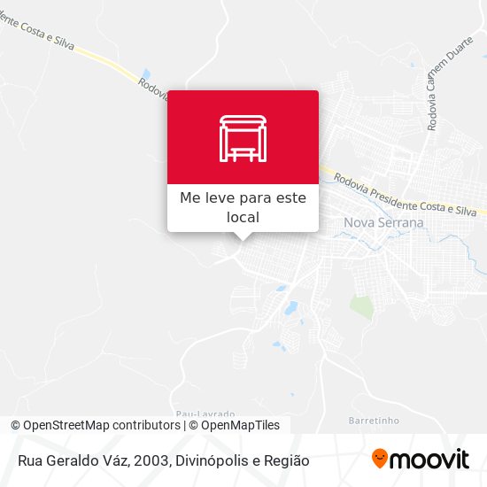 Rua Geraldo Váz, 2003 mapa
