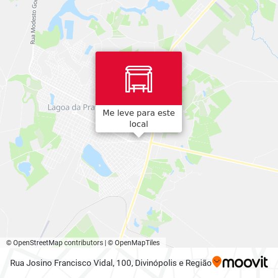 Rua Josino Francisco Vidal, 100 mapa