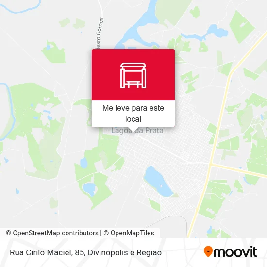 Rua Cirilo Maciel, 85 mapa