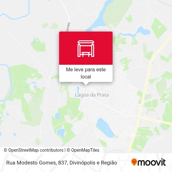 Rua Modesto Gomes, 837 mapa