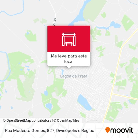 Rua Modesto Gomes, 827 mapa