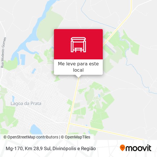 Mg-170, Km 28,9 Sul mapa