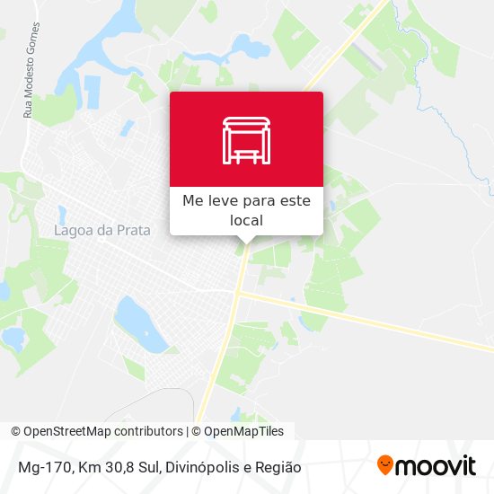 Mg-170, Km 30,8 Sul mapa