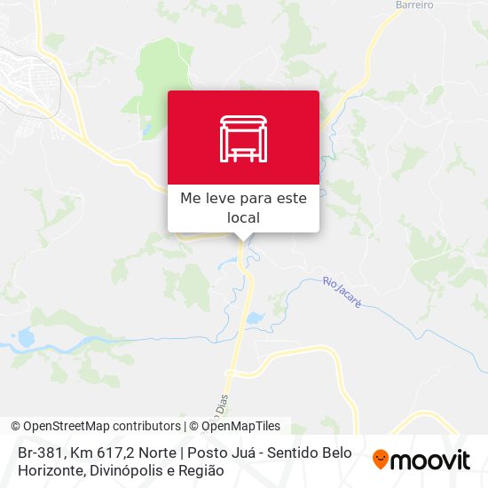 Br-381, Km 617,2 Norte | Posto Juá - Sentido Belo Horizonte mapa