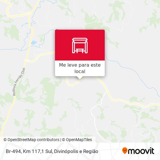 Br-494, Km 117,1 Sul mapa