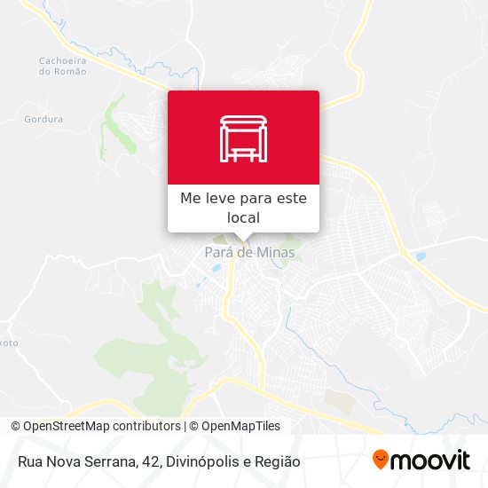 Rua Nova Serrana, 42 mapa