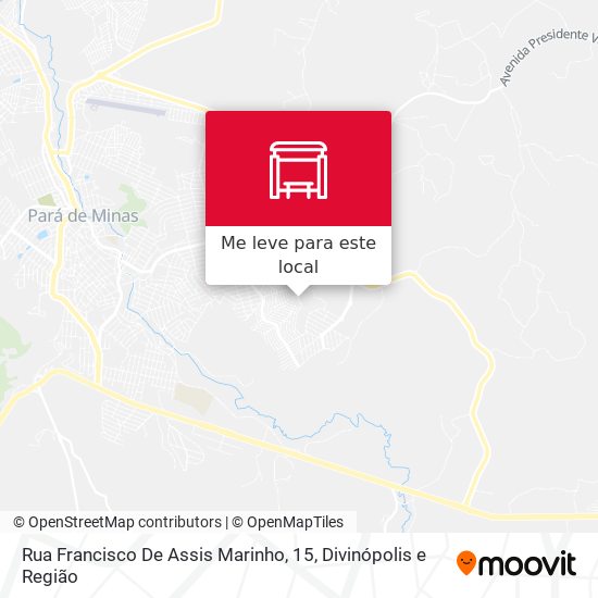 Rua Francisco De Assis Marinho, 15 mapa