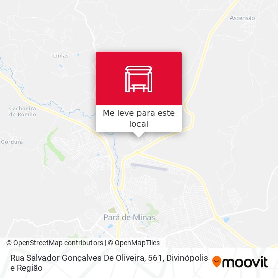 Rua Salvador Gonçalves De Oliveira, 561 mapa