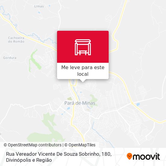 Rua Vereador Vicente De Souza Sobrinho, 180 mapa