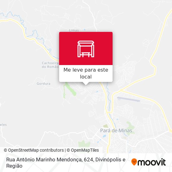 Rua Antônio Marinho Mendonça, 624 mapa