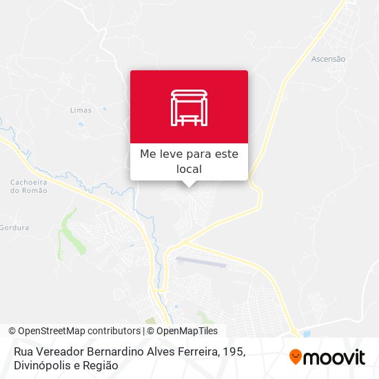 Rua Vereador Bernardino Alves Ferreira, 195 mapa