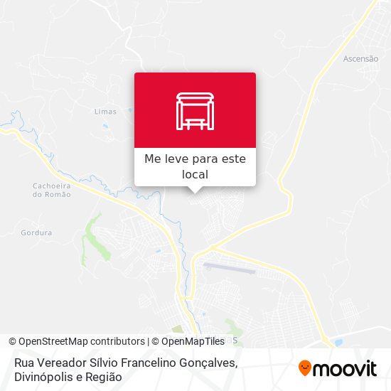 Rua Vereador Sílvio Francelino Gonçalves mapa