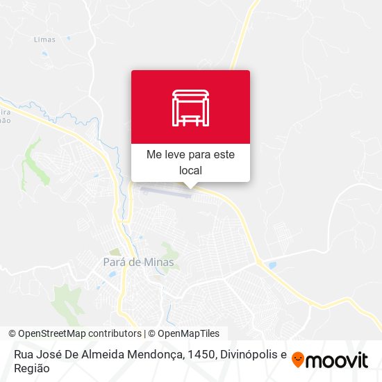 Rua José De Almeida Mendonça, 1450 mapa