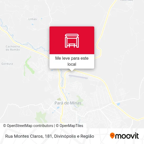 Rua Montes Claros, 181 mapa