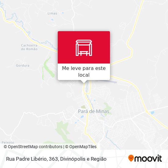 Rua Padre Libério, 363 mapa