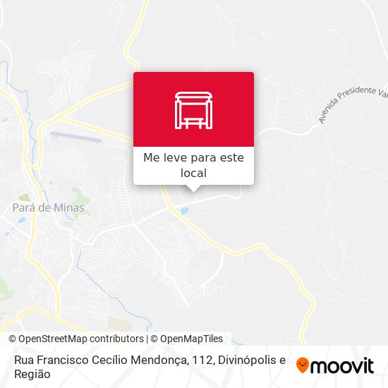 Rua Francisco Cecílio Mendonça, 112 mapa
