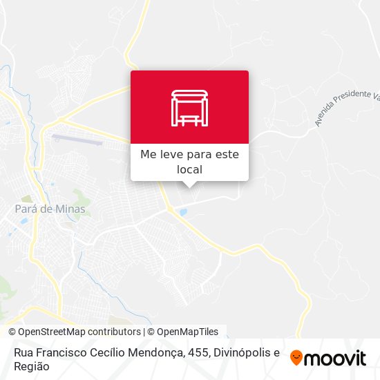 Rua Francisco Cecílio Mendonça, 455 mapa