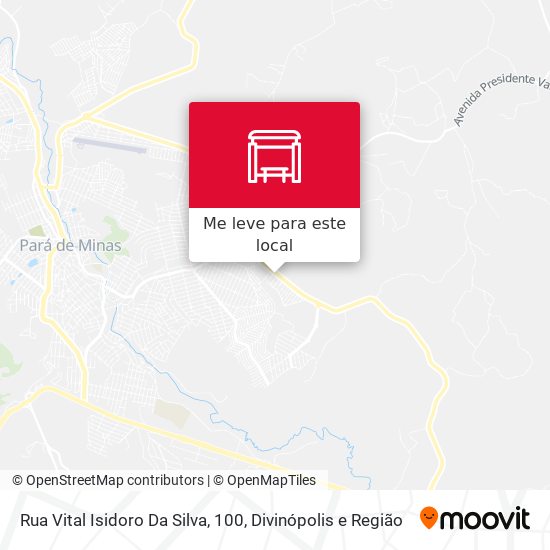 Rua Vital Isidoro Da Silva, 100 mapa