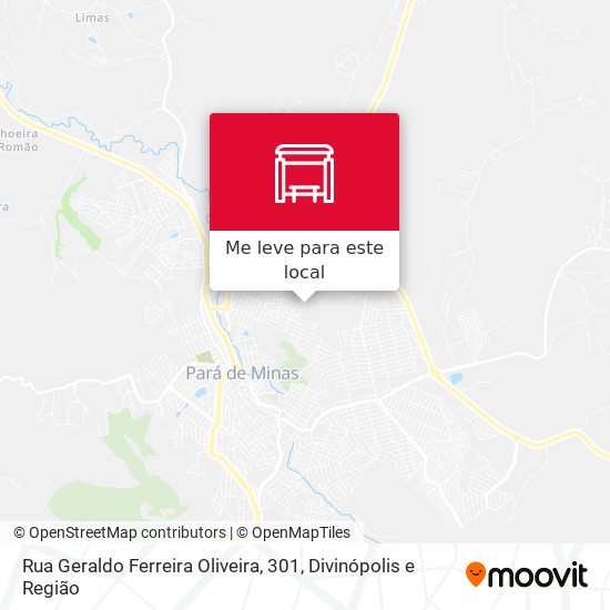 Rua Geraldo Ferreira Oliveira, 301 mapa