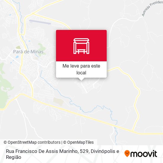 Rua Francisco De Assis Marinho, 529 mapa